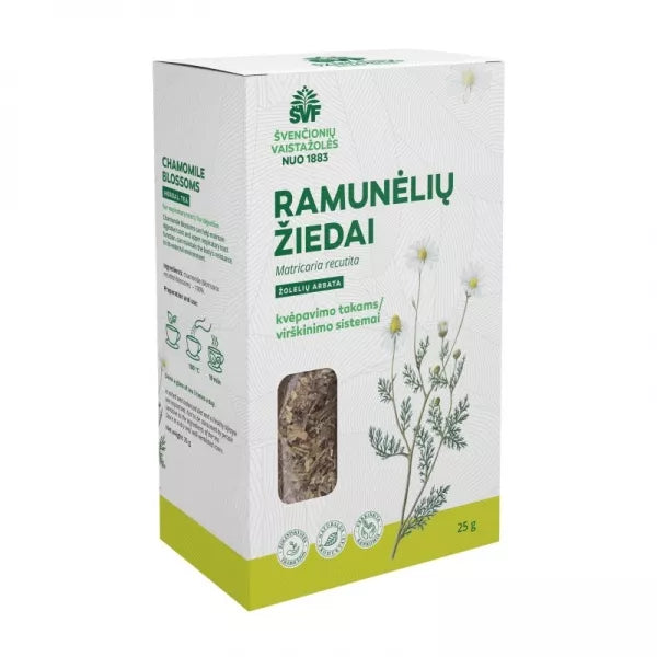 ŠVF žolelių arbata RAMUNĖLIŲ ŽIEDAI, 25 g